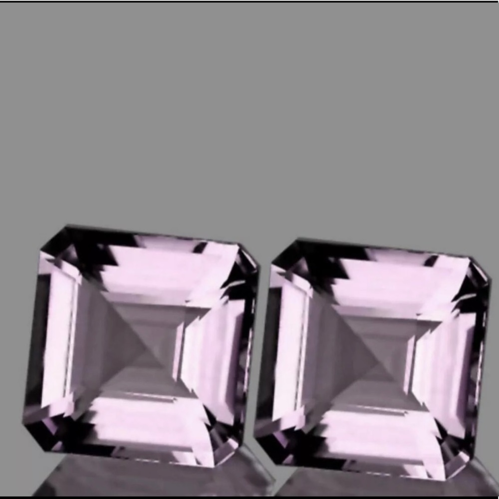 Natural Rose Pink Quartz (2) PCs 13.62 cts - pair